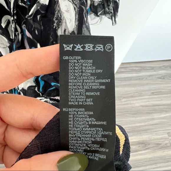 Reiss Carina Spring Floral Midi Dress size US4 - Picture 9 of 14